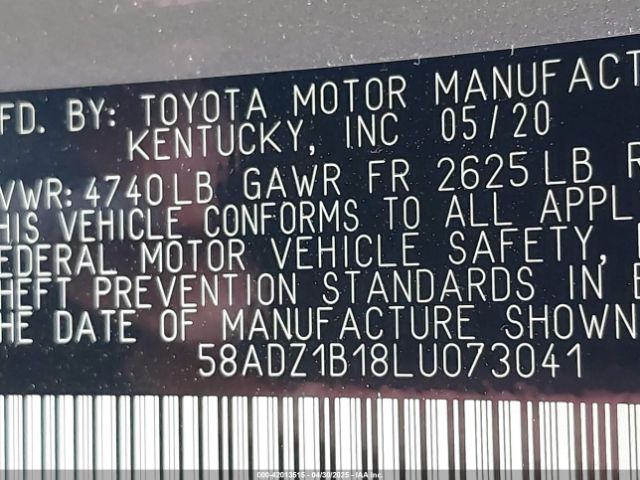 58ADZ1B18LU073041 Lexus ES 350