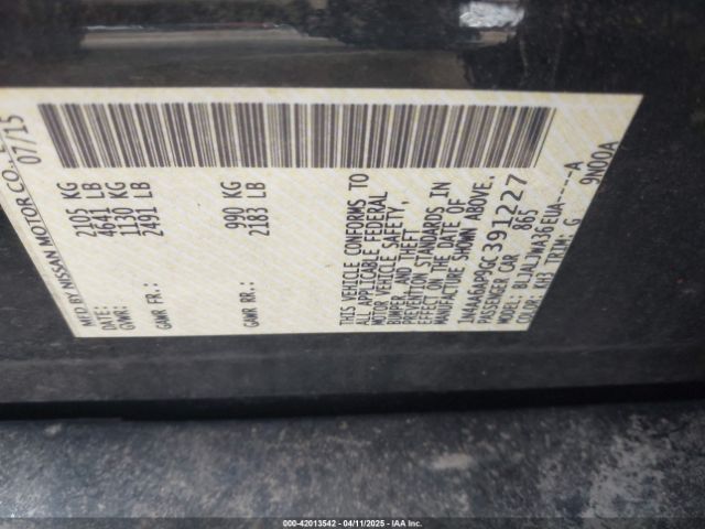 2016 NISSAN MAXIMA 1N4AA6AP9GC391227 Photo 8