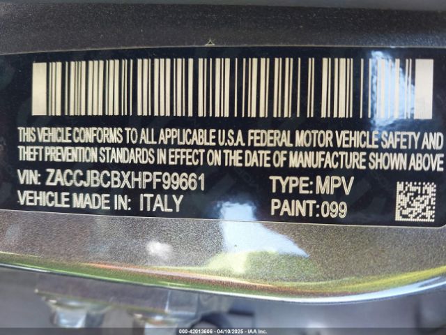 2017 JEEP RENEGADE ZACCJBCBXHPF99661 Photo 8