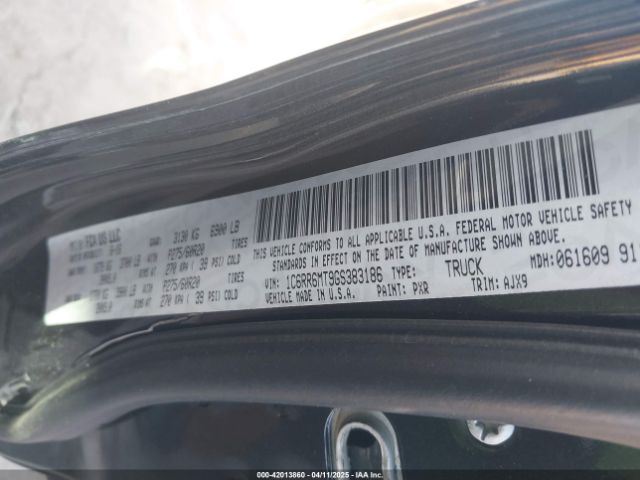 1C6RR6MT9GS383186 RAM 1500 Sport