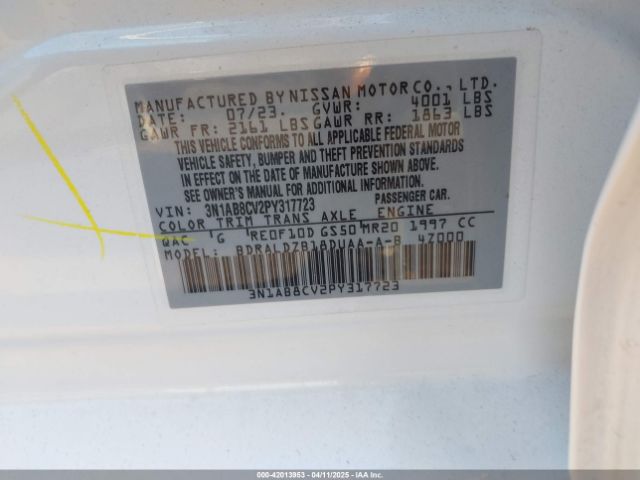 2023 NISSAN SENTRA 3N1AB8CV2PY317723 Photo 8