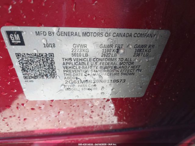 2G61M5S39K9118573 Cadillac XTS LUXURY