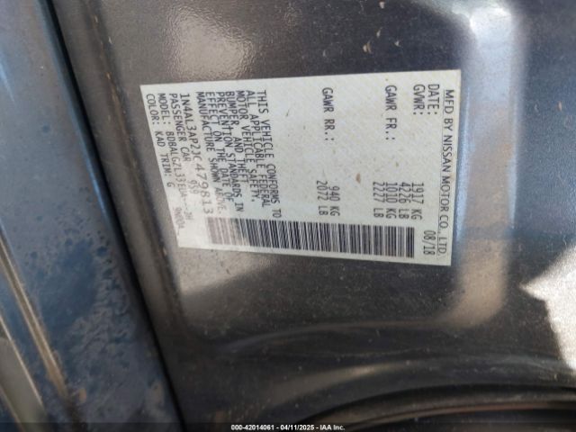 2018 NISSAN ALTIMA 1N4AL3AP2JC479813 Photo 8