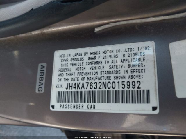 1992 ACURA LEGEND JH4KA7632NC015992 Photo 8