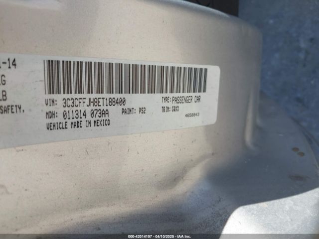 3C3CFFJH8ET188400 Fiat 500c Gq Edition