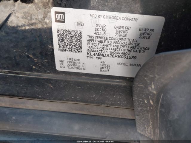 KL4MMDS26PB061289 Buick Encore Gx Select Fwd