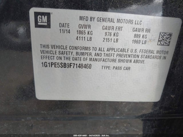 1G1PE5SB9F7148460 Chevrolet LUV