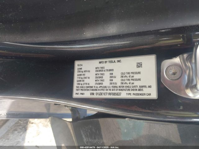 5YJ3E1ET1RF885637 Tesla Model 3 Performance All-wheel Drive