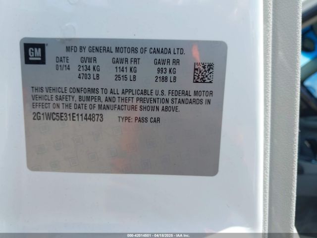 2G1WC5E31E1144873 Chevrolet Impala Limited Ltz