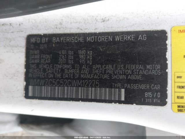 2012 MINI COOPER S COUNTRYMAN WMWZC5C52CWM12275 Photo 8