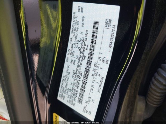 1FTER4LR2RLE17287 Ford Ranger Raptor