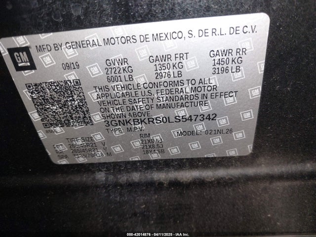Chevrolet Blazer Awd Rs 2020 3GNKBKRS0LS547342 Image 9