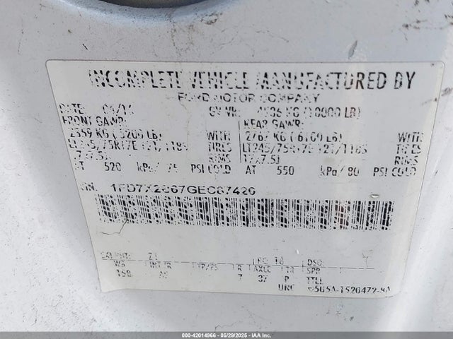 Ford F-250 2016 1FD7X2B67GEC87420 Image 9