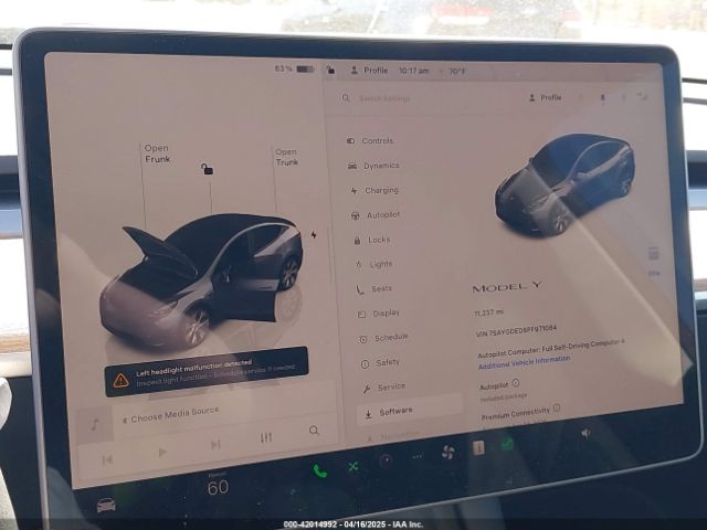 7SAYGDED8PF971084 Tesla Model Y Rwd