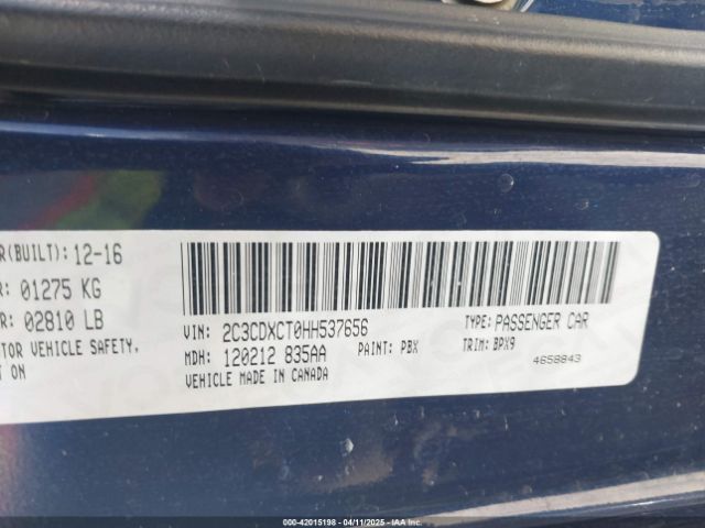 2C3CDXCT0HH537656 Dodge Charger R/t Rwd