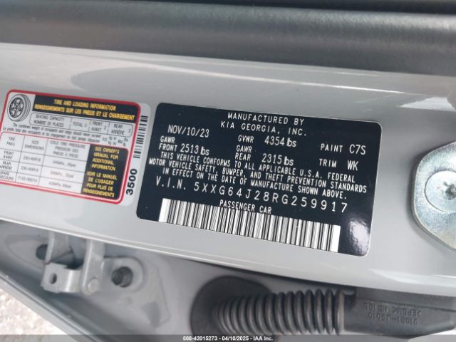 5XXG64J28RG259917 KIA K5 Gt-line