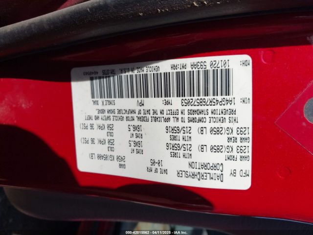 2006 CHRYSLER TOWN & COUNTRY 1A4GP45R76B572053 Photo 8