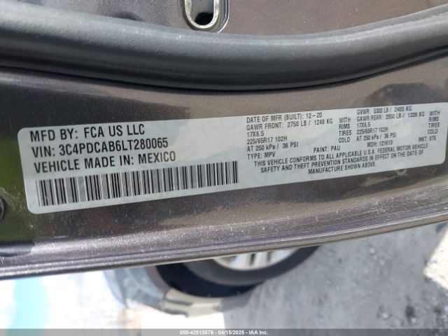 3C4PDCAB6LT280065 Dodge Journey Se Value