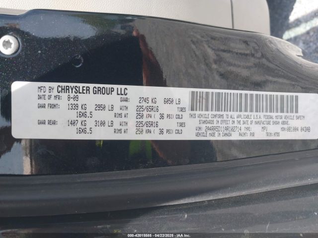 2010 CHRYSLER TOWN & COUNTRY 2A4RR5D11AR102714 Photo 8