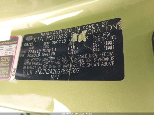 KNDJN2A26G7834597 KIA Soul