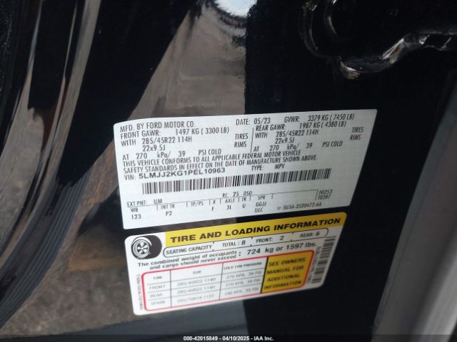 5LMJJ2KG1PEL10963 Lincoln Navigator Reserve