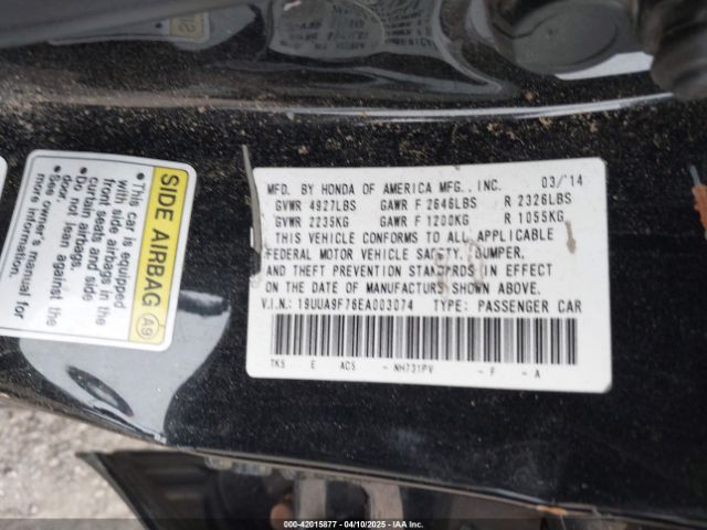 19UUA9F76EA003074 Acura Tl 3.7