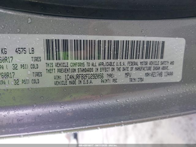 1C4NJRFB2FD292056 Jeep Patriot Latitude