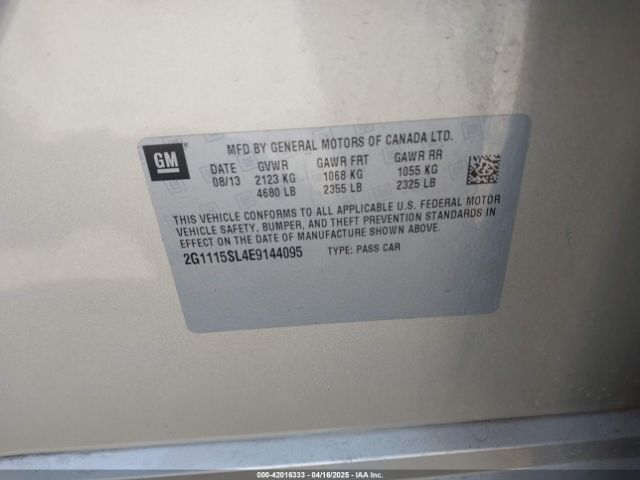 2G1115SL4E9144095 Chevrolet lkw