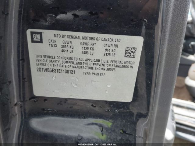 2G1WB5E31E1130121 Chevrolet Impala Limited Lt