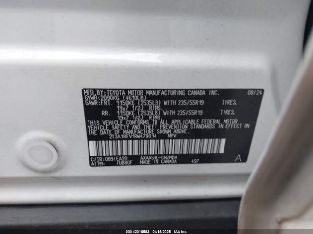 2T3A1RFV1RW479014 Toyota Rav4 Xle Premium