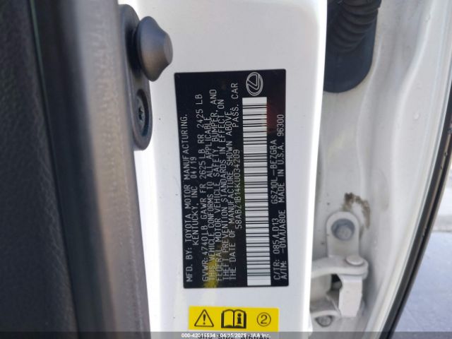 58ABZ1B14KU034209 Lexus ES 350