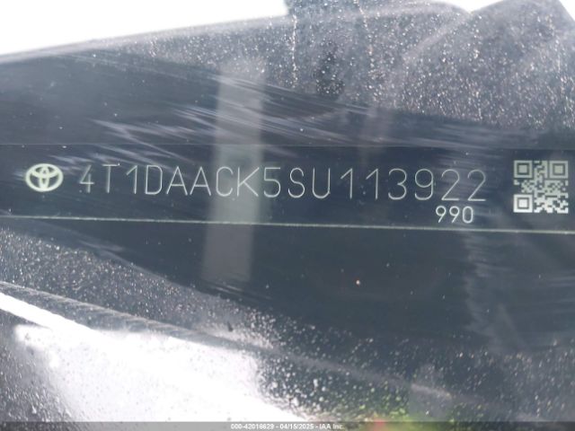 4T1DAACK5SU113922 Toyota CAMRY XLE