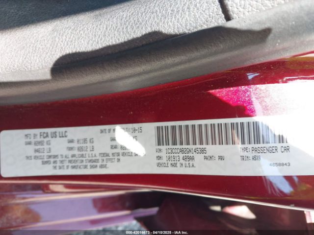 2016 CHRYSLER 200 1C3CCCAB2GN145385 Photo 8