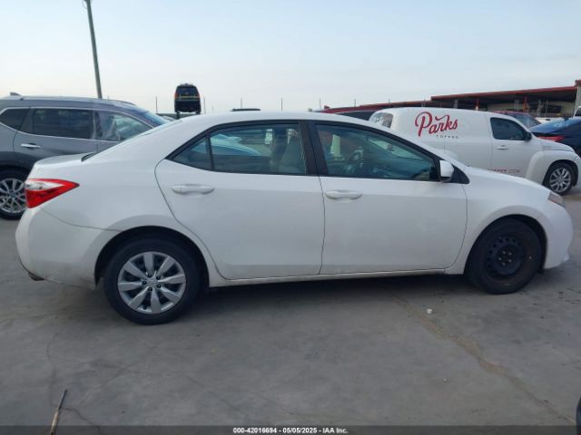 2T1BURHE1GC670299 Toyota COROLLA LE