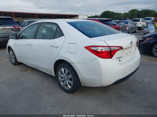 2T1BURHE1GC670299 Toyota COROLLA LE