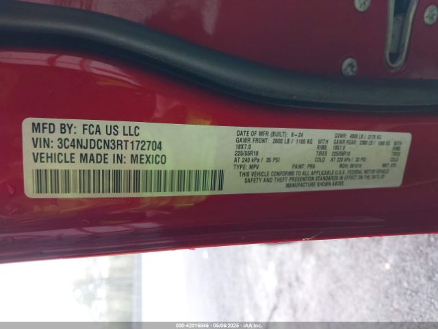 3C4NJDCN3RT172704 Jeep Compass Limited 4x4