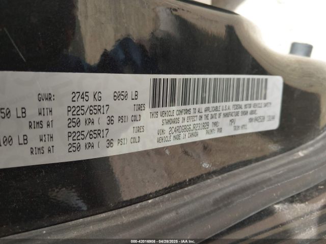 2C4RDGBG6JR231829 Dodge Grand Caravan Se