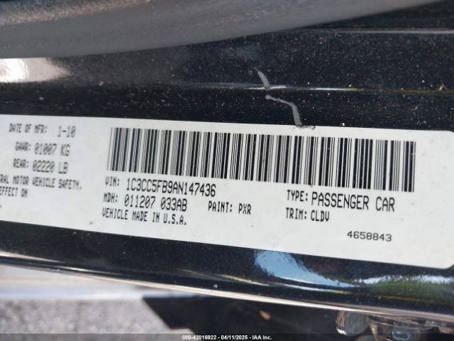 2010 CHRYSLER SEBRING 1C3CC5FB9AN147436 Photo 8