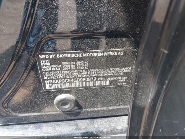 2016 BMW 550I WBAKP9C54GD980879 Photo 8