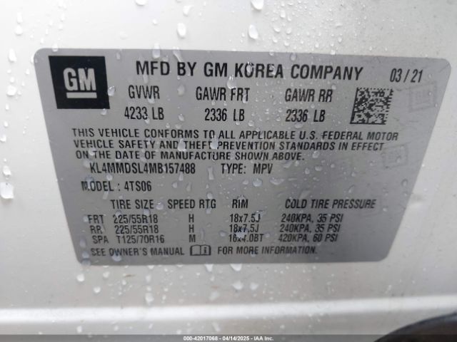2021 BUICK ENCORE GX KL4MMDSL4MB157488 Photo 8