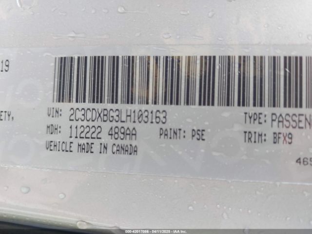 2020 DODGE CHARGER 2C3CDXBG3LH103163 Photo 8