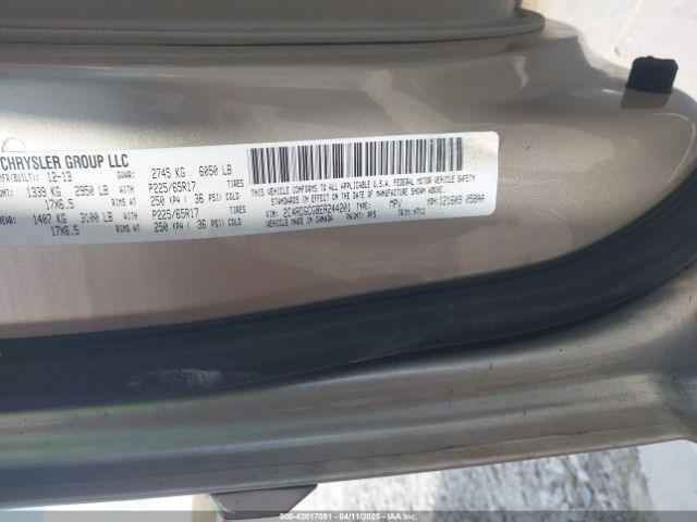 2C4RDGCG8ER244201 Dodge Grand Caravan Sxt