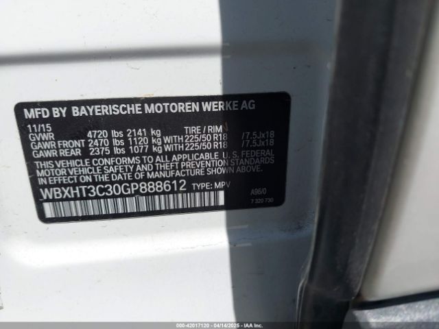 WBXHT3C30GP888612 BMW X1 Xdrive28i