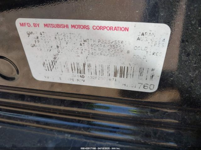 JA4AD3A32FZ005671 Mitsubishi Outlander Se