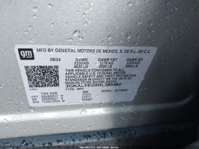 3GKALYEG9RL385482 GMC lsd