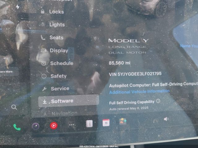 5YJYGDEE3LF021795 Tesla 2020