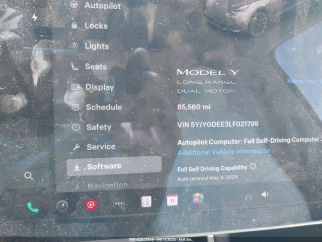 5YJYGDEE3LF021795 Tesla 2020