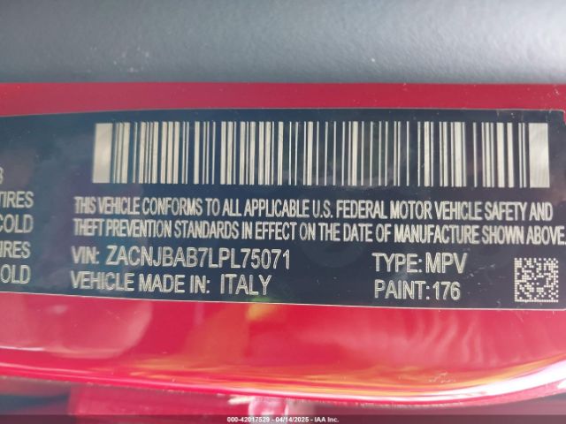 ZACNJBAB7LPL75071 Jeep Renegade Jeepster 4x4
