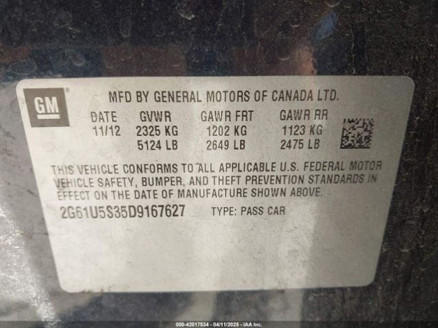 2013 CADILLAC XTS 2G61U5S35D9167627 Photo 8