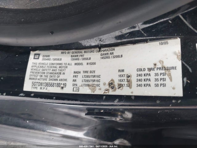 2006 HUMMER H3 SUV 5GTDN136568180149 Photo 8